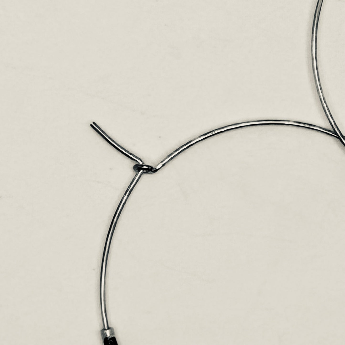Large Beaded Hoop Earrings