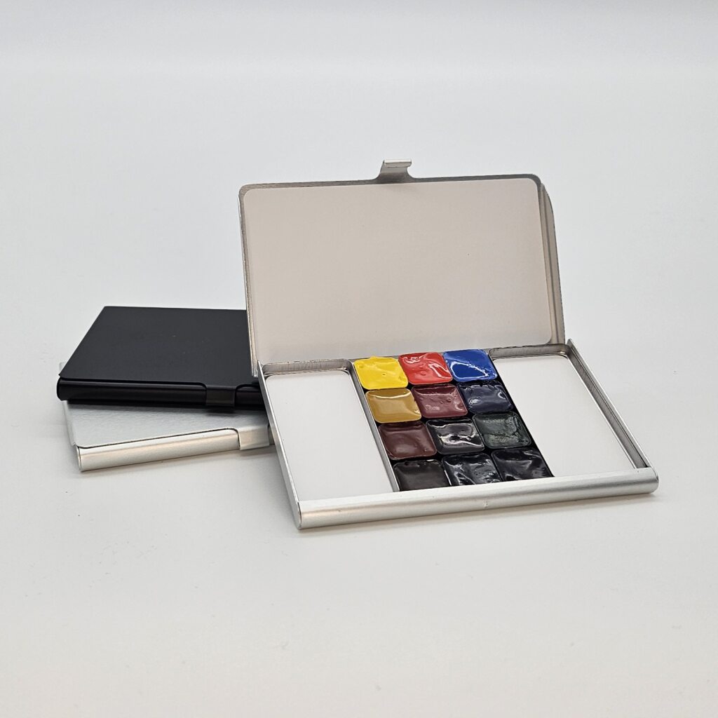 Pocket Palette With Assorted Pans - Silver