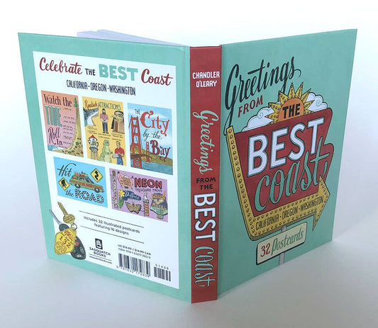Greetings From The Best Coast Book of 32 Postcards