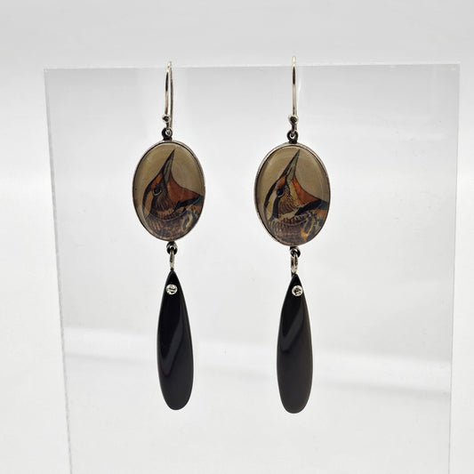 Black Bird Earrings