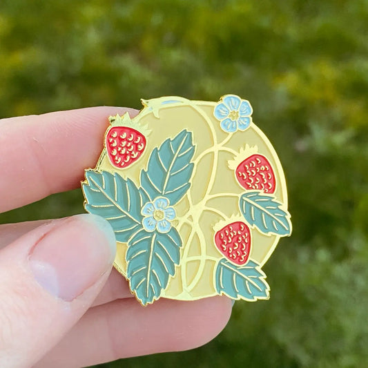 Summertime Strawberry Enamel Pin