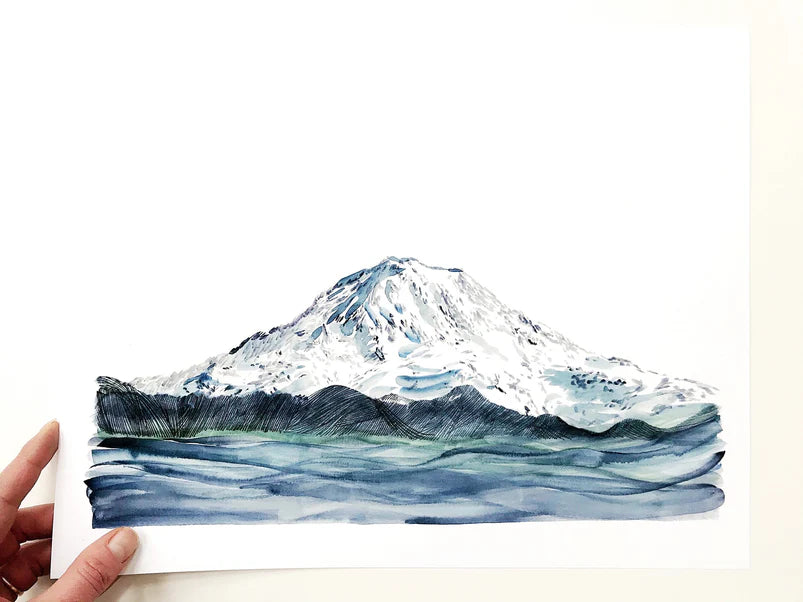 Mount Rainier Tahoma Print 11x14