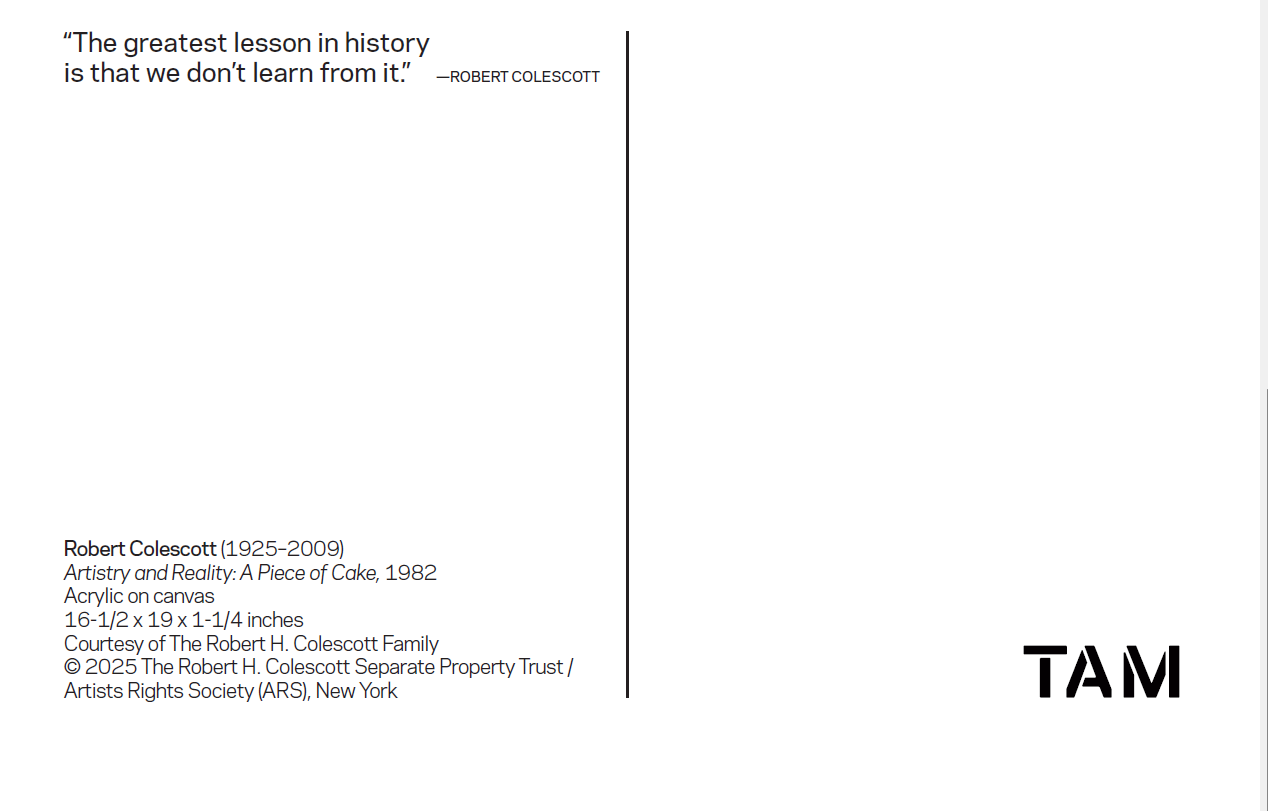 Artistry and Reality: A Piece of Cake - Postcard