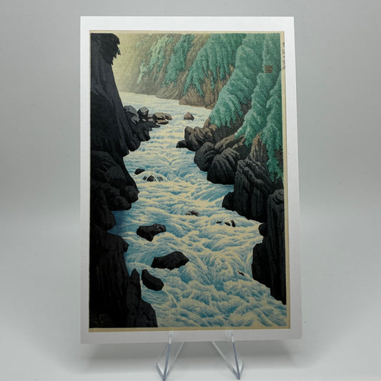 Cross Gorge at Kurobe Postcard 4x6