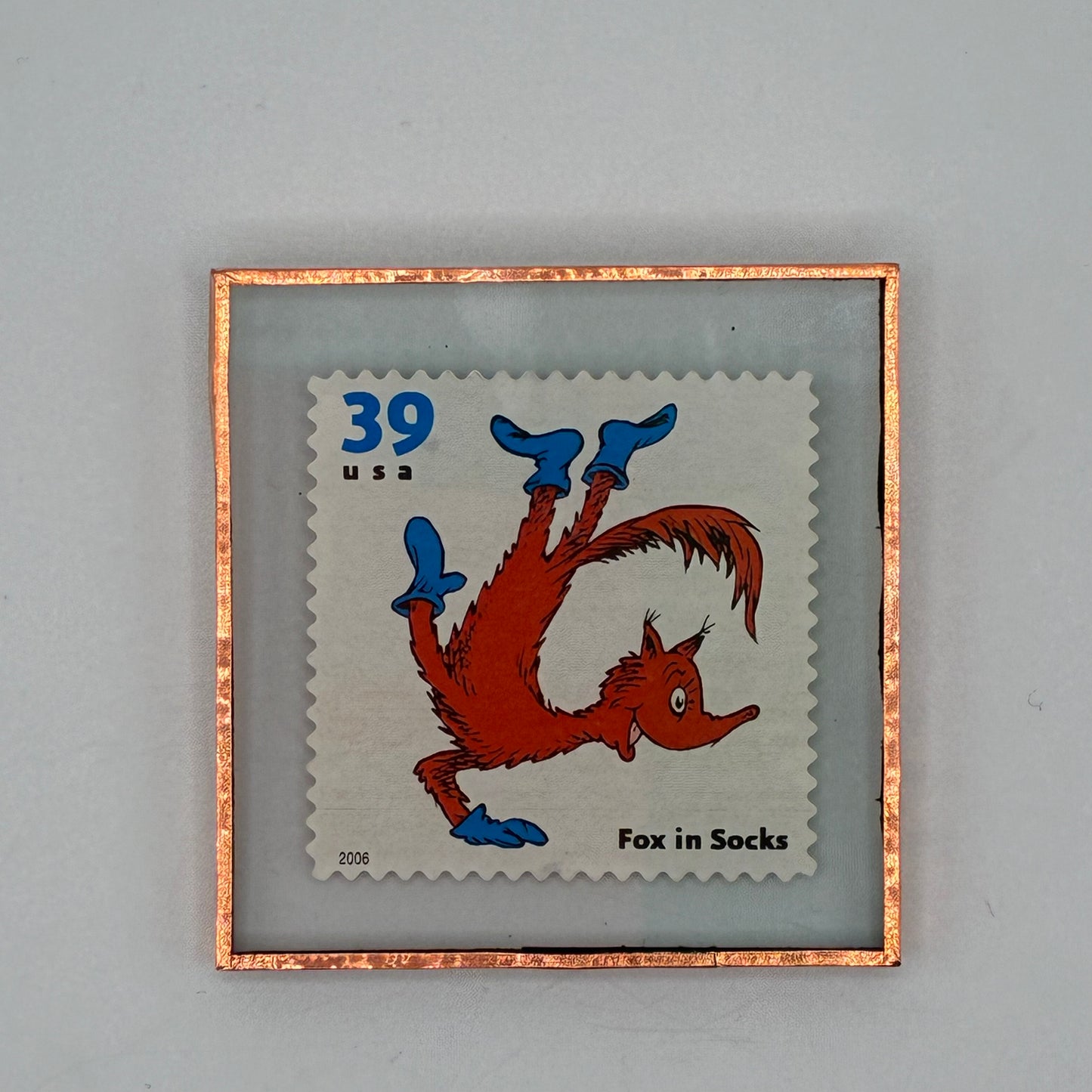 Fox in Socks Stamp Magnet