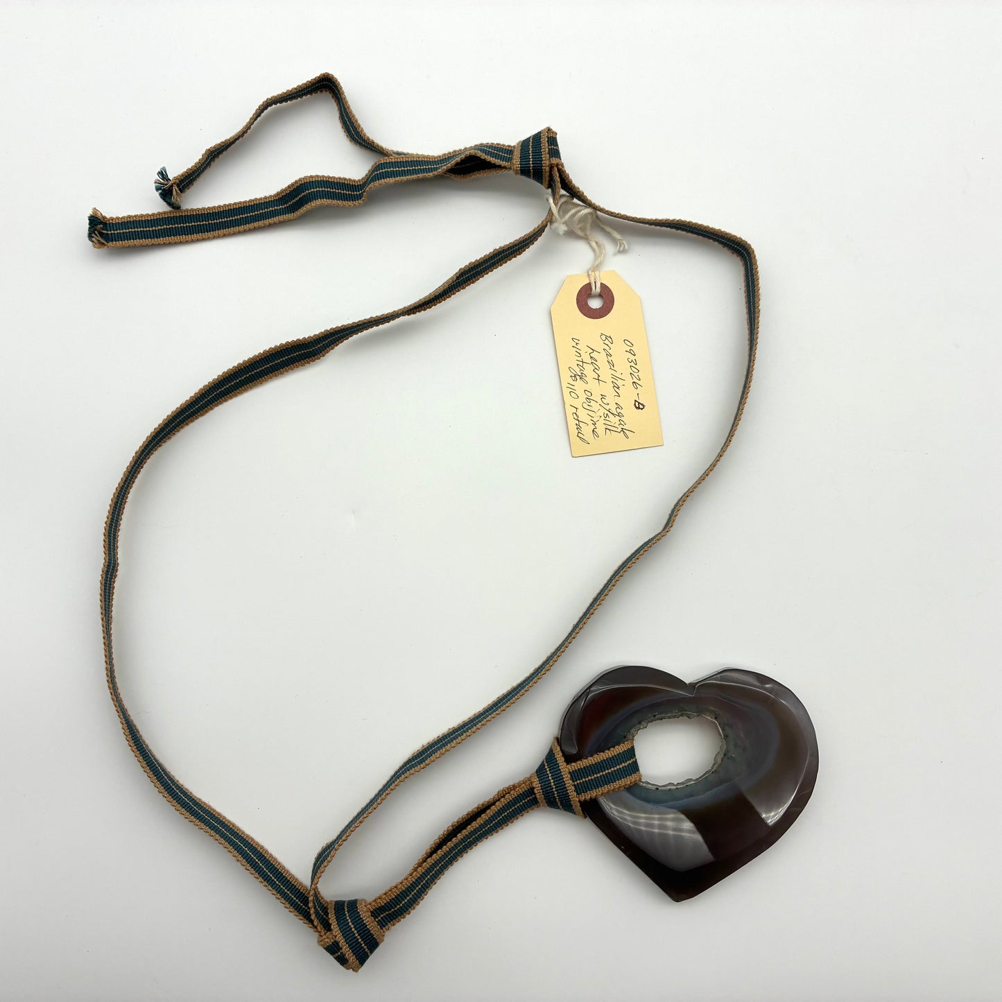 Giant Brazilian Agate Heart (Pendant/Belt)