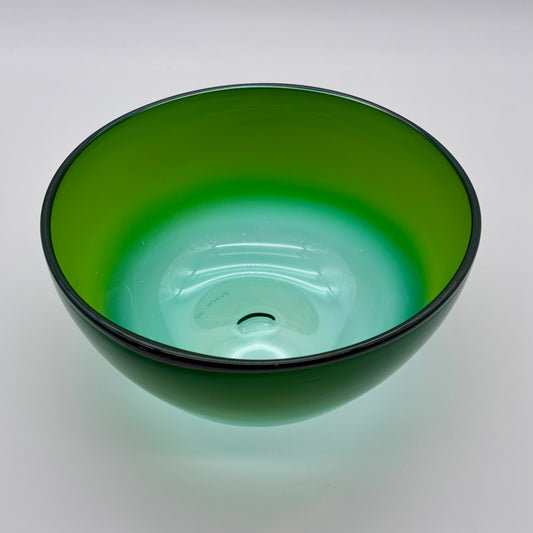 Baso Glass Bowl (medium) - Forrest Green