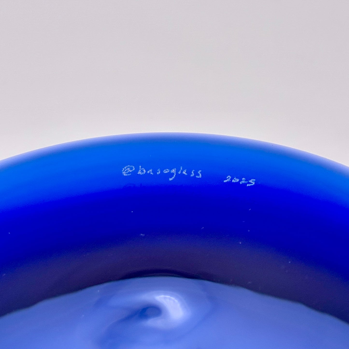 Baso Glass Bowl Small - Cobalt Blue