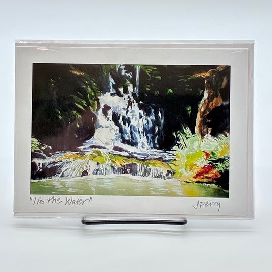 It's The Water Greeting Card by Judith Perry