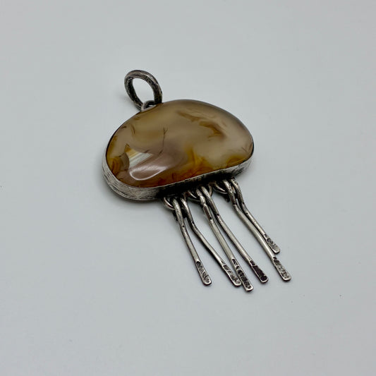 Cloudburst Whidby Island Agate Pendant