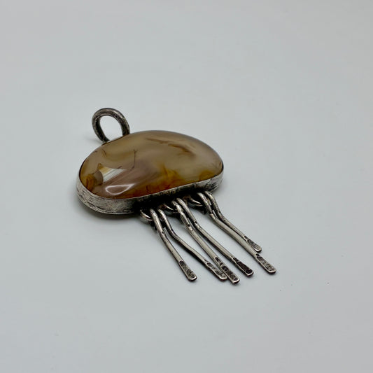 Cloudburst Whidby Island Agate Pendant