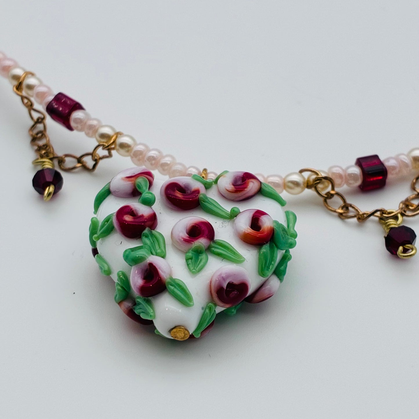 191 -White Strawberry Necklace