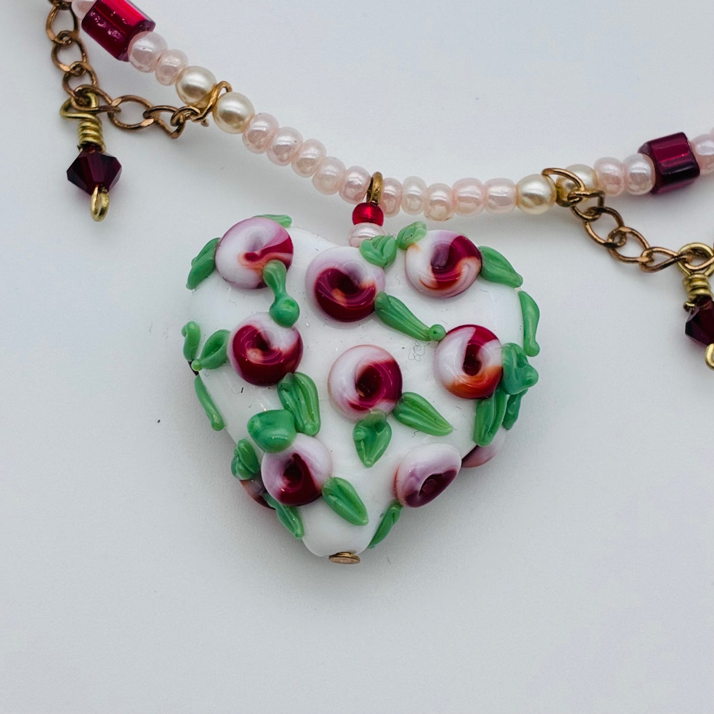 191 -White Strawberry Necklace