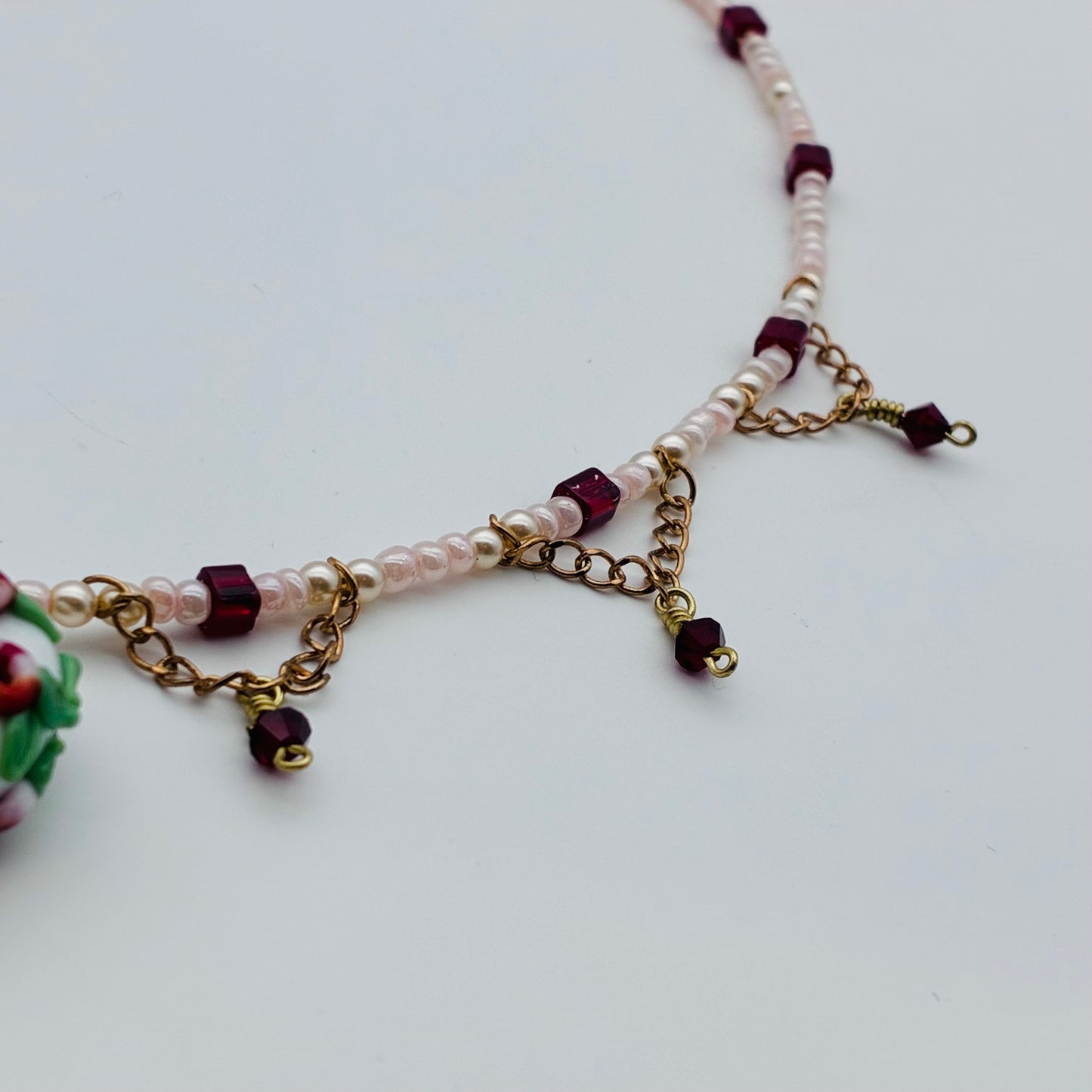 191 -White Strawberry Necklace