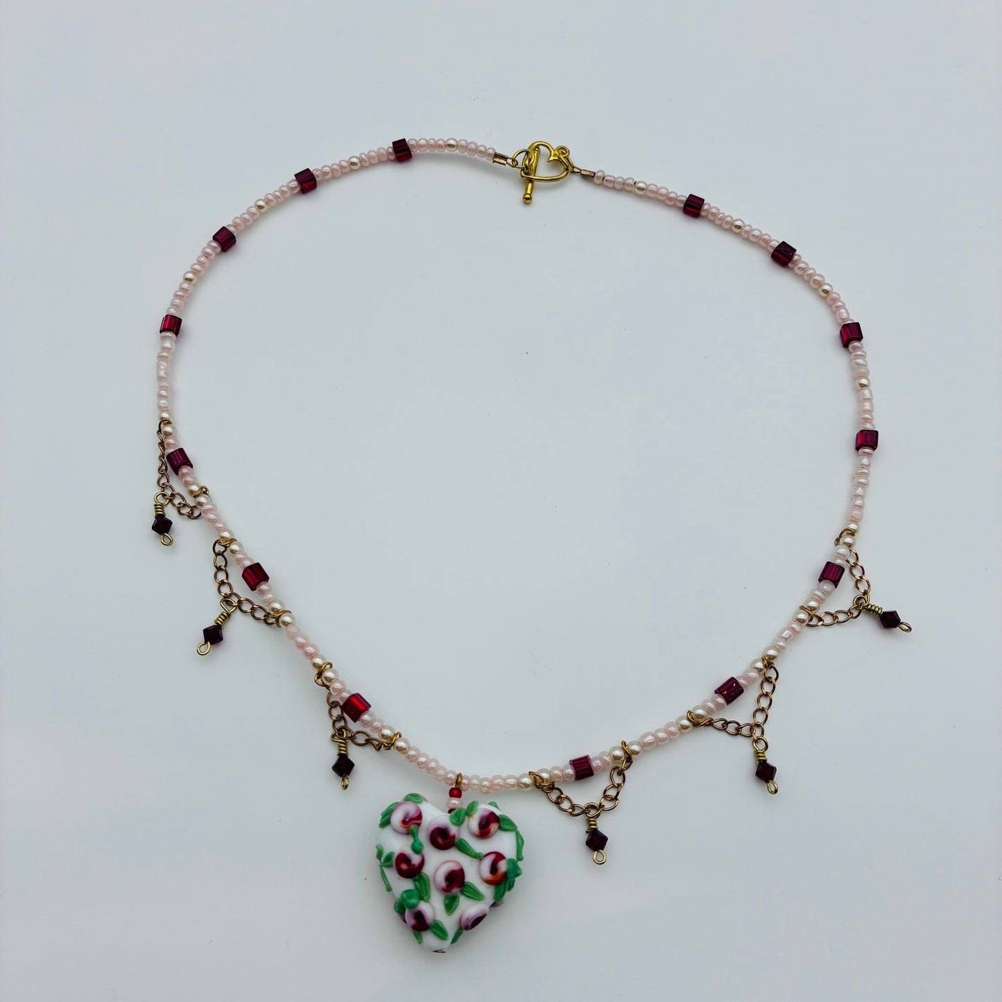 191 -White Strawberry Necklace