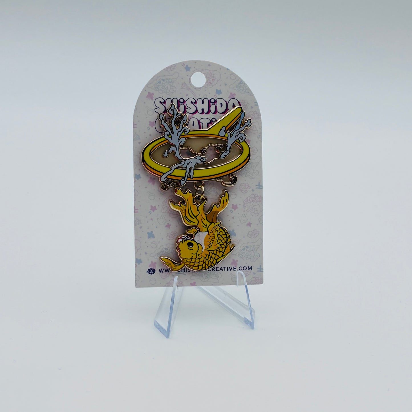 Kingyo Sukui • Goldfish Scooping Enamel Pin