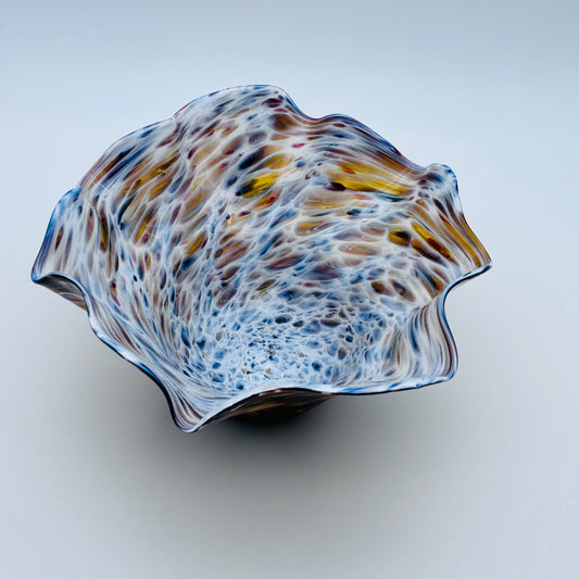 167 - Brown Wavy Bowl