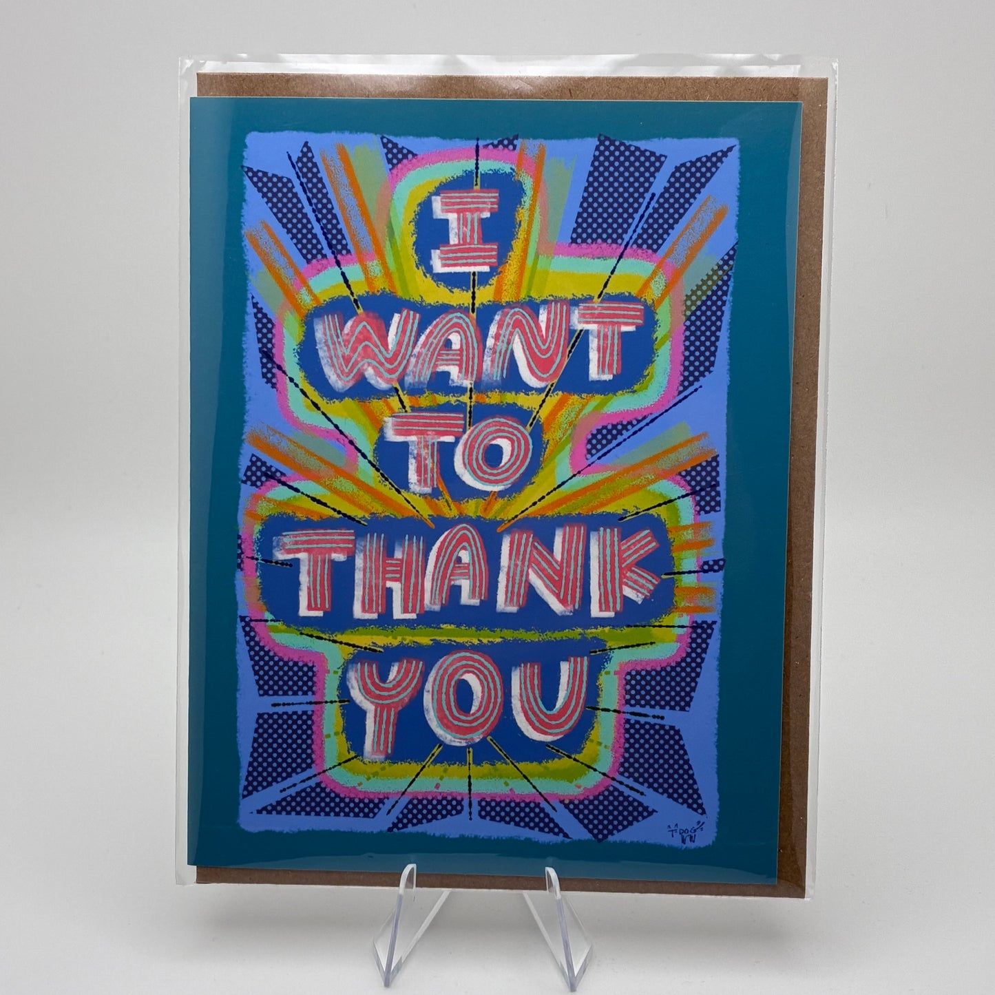 I Want to Thank You Card