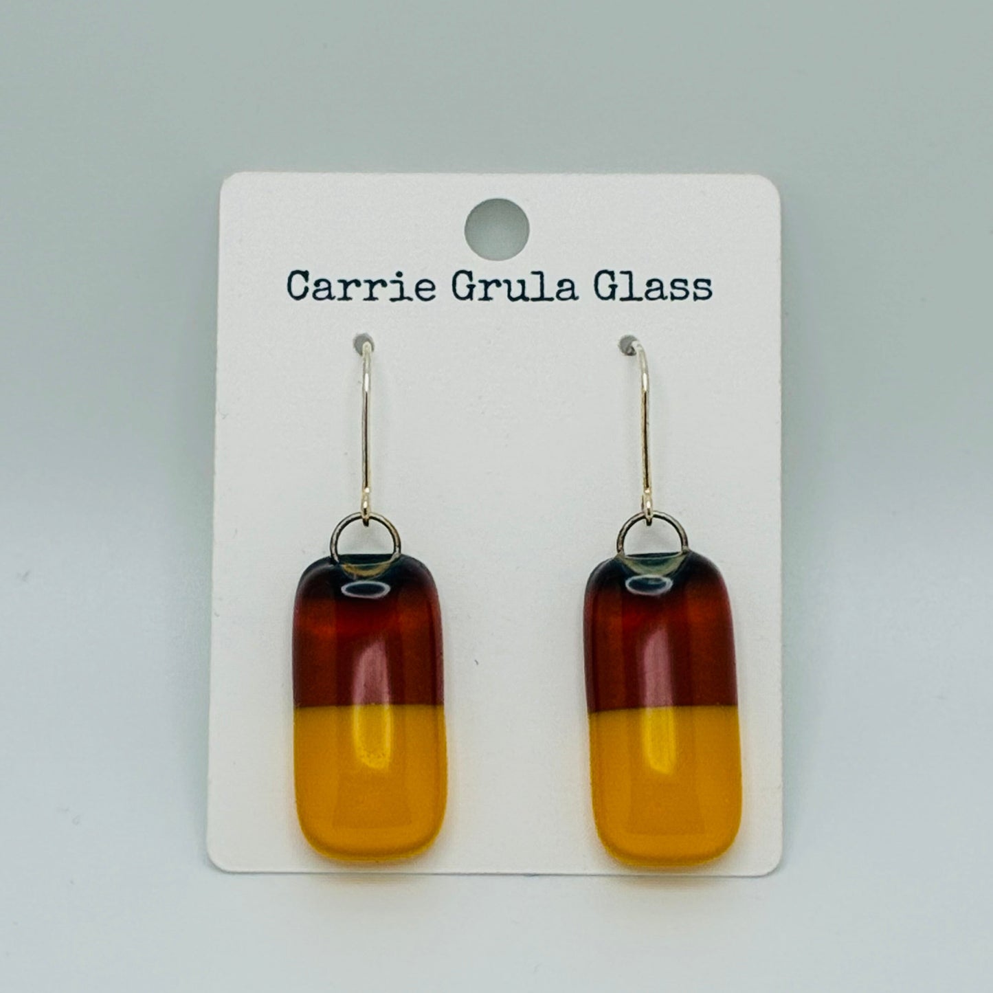 Two Tone Rarrings Amber/Yellow