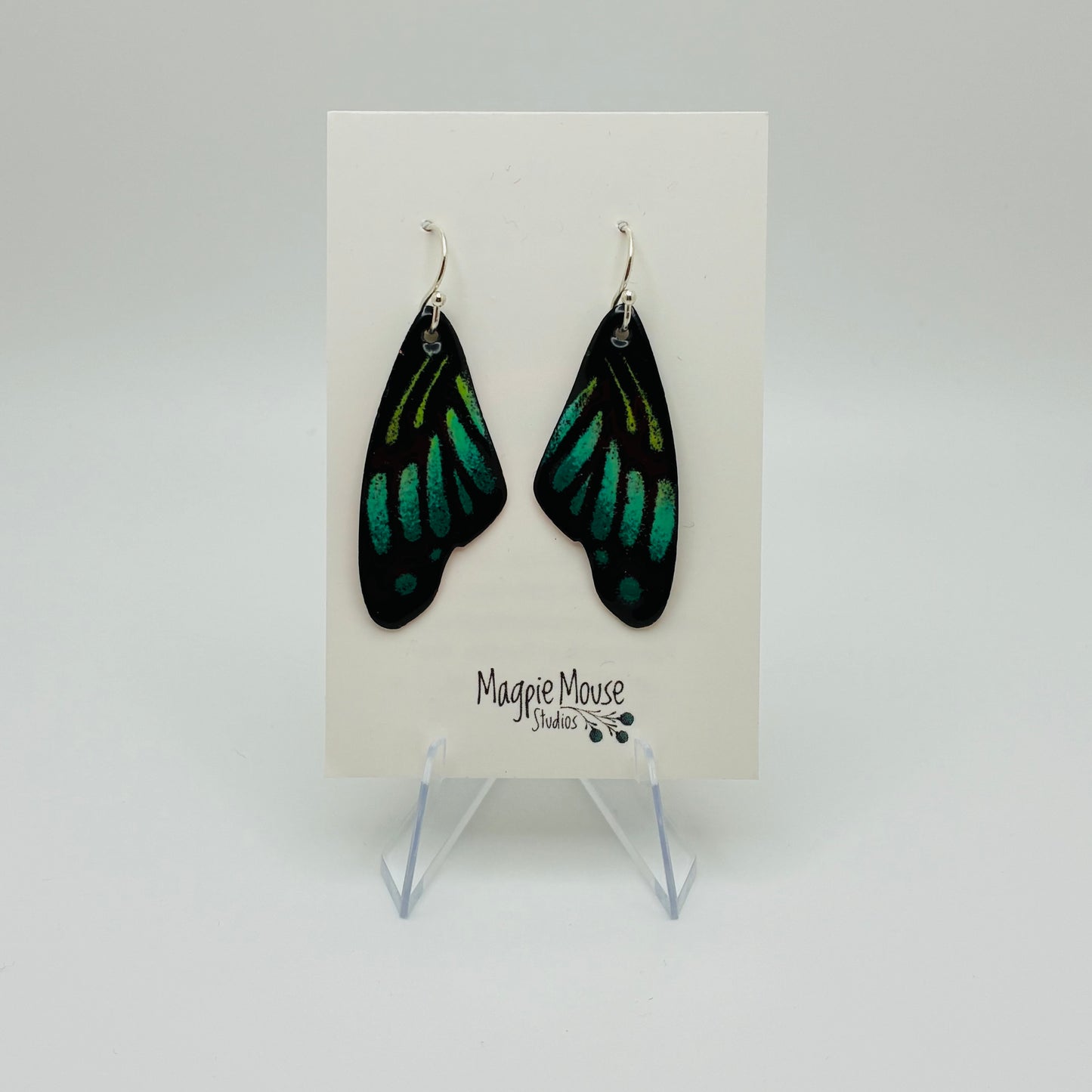 Enamel "Monarch" Earrings