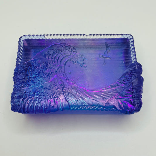 Glass Wave Paperweight