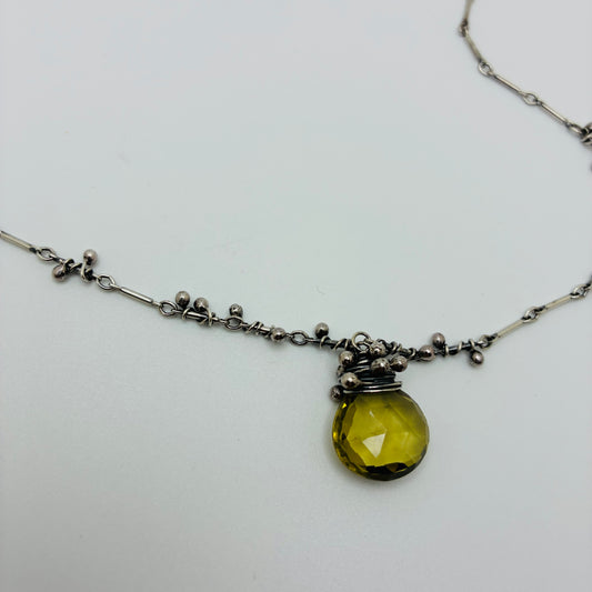 "Swarm" - Green Quartz Necklace