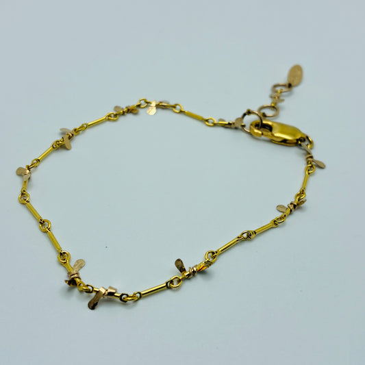 "Sweet Pea" - Gold Bracelet