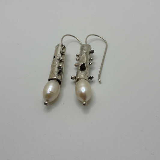 Long Pearl Earrings