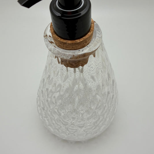 Clear Pineapple Mold Glass Soap Dispenser