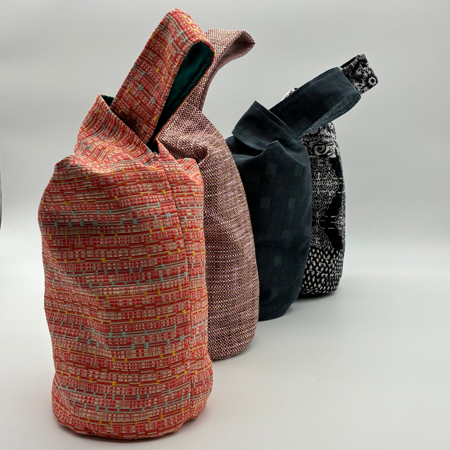 Knot Bag - Kantha Black & White