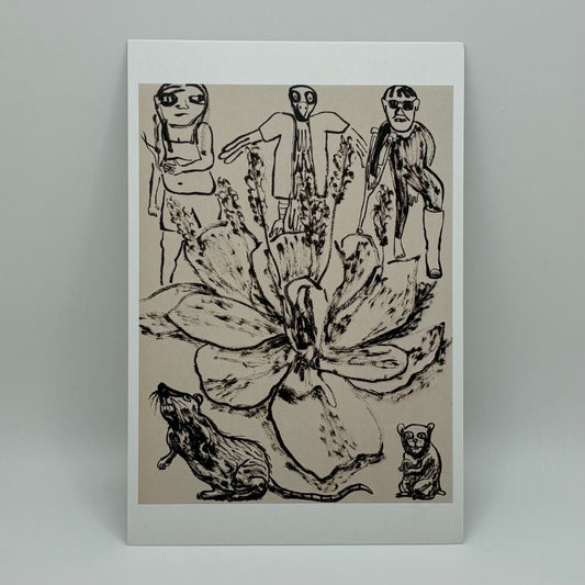 "Crabgrass Creatures" Postcard 4x6