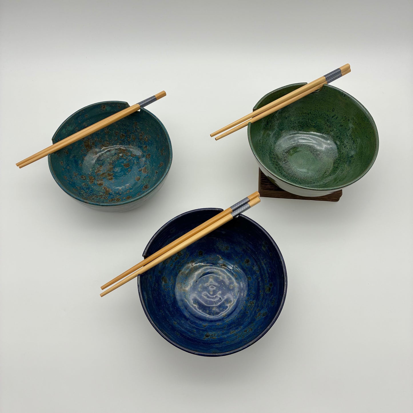 Ceramic Noodle Bowl + Chopsticks