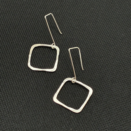 Sideways Square Earrings
