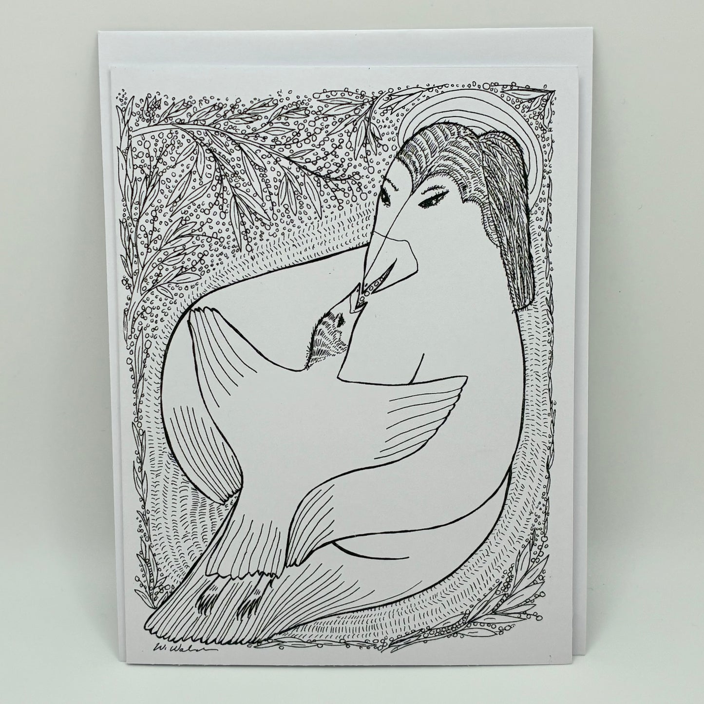 Mom and Baby Bird Card