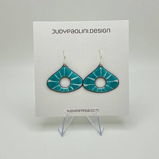 Squished Drop Enamel Earrings