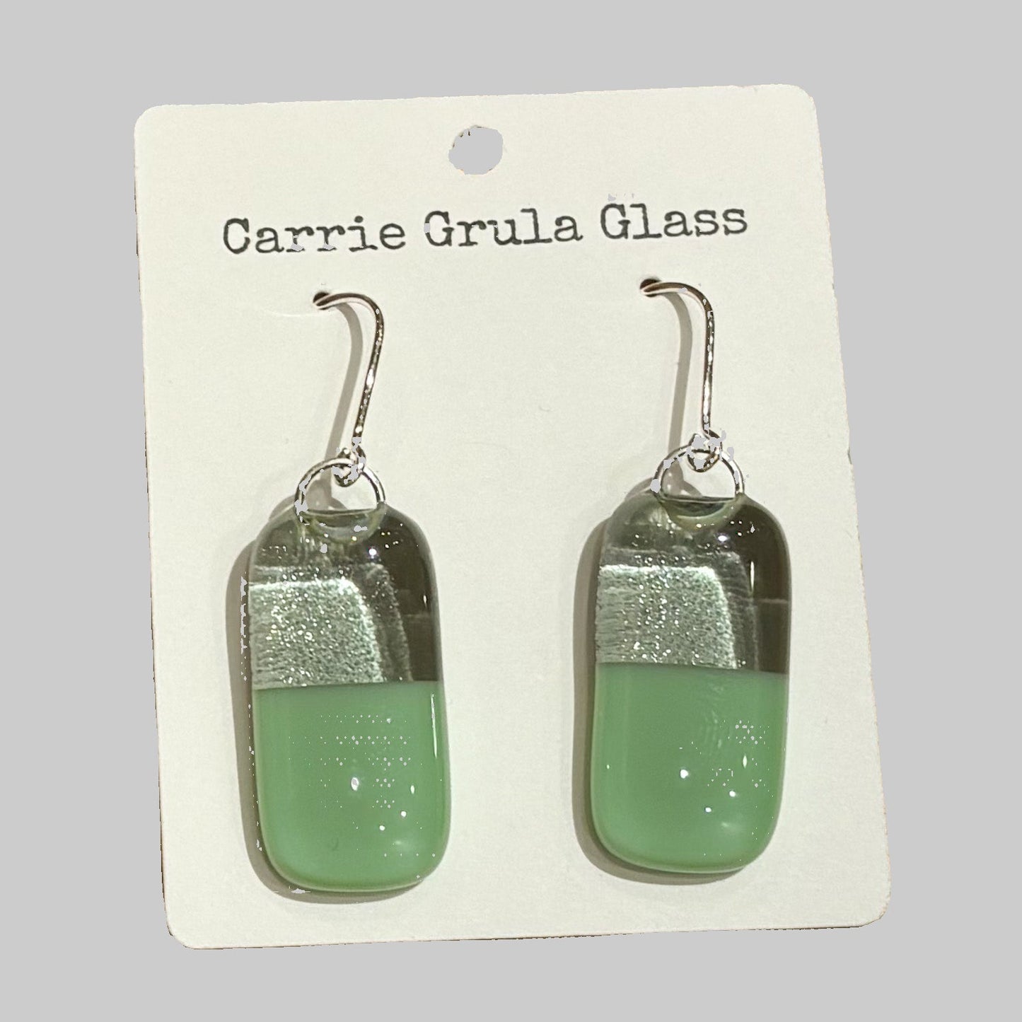 Two Tone Rarrings Green/Grey