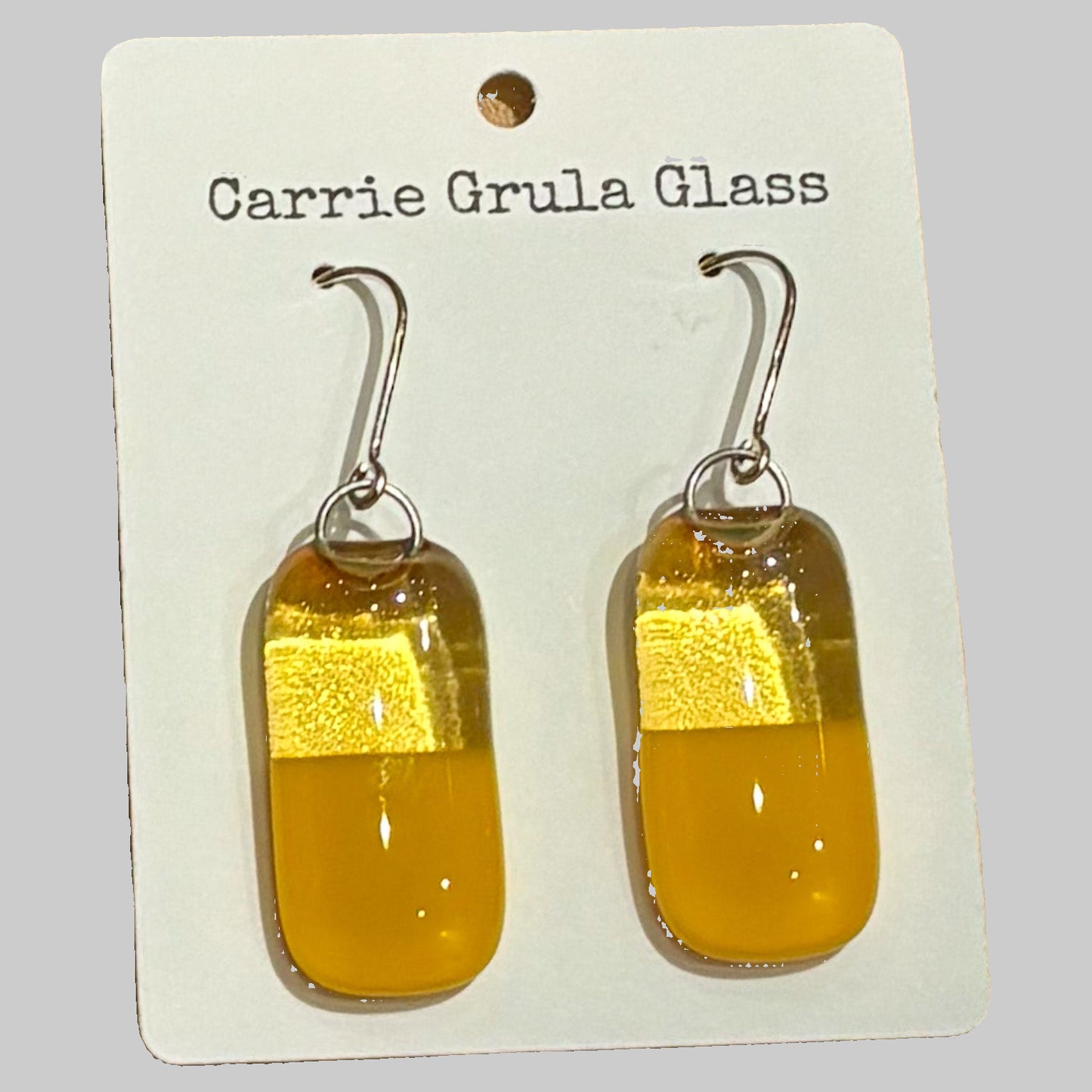 Two Tone Earrings Yellow/Yellow