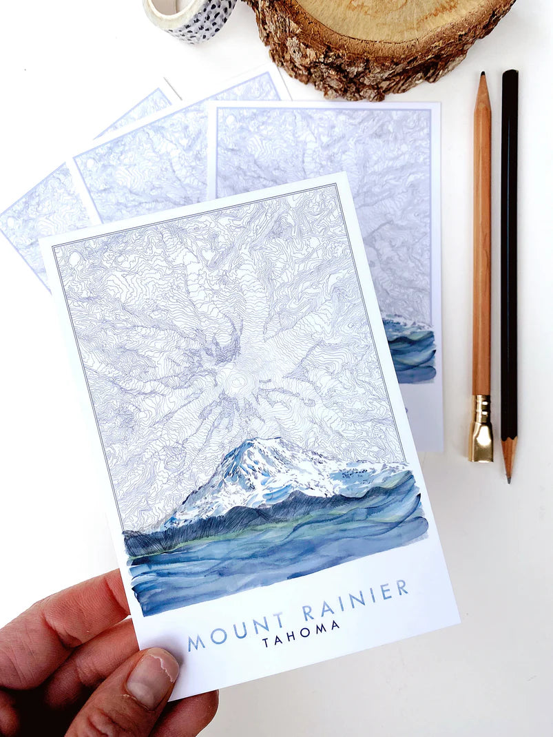 Mount Rainier Tacoma WA Postcard