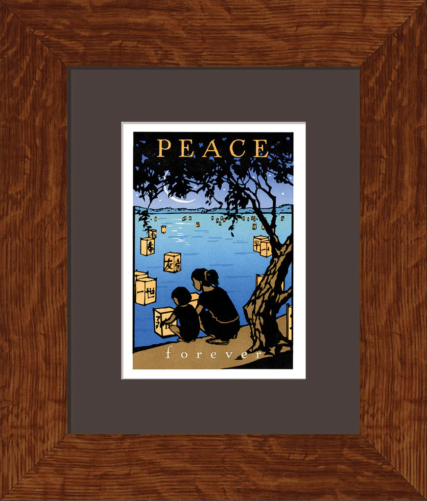 Peace Forever - Matted + Framed