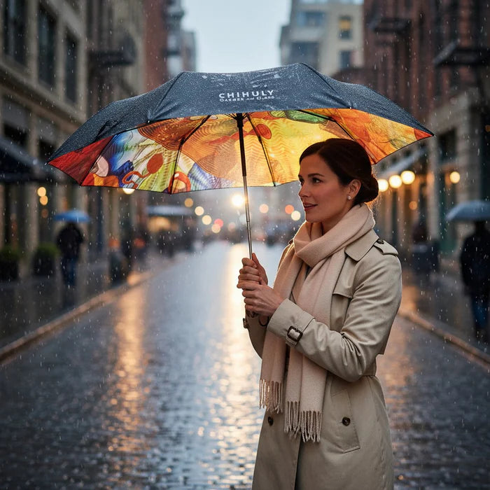 Chihuly Black Mini Umbrella