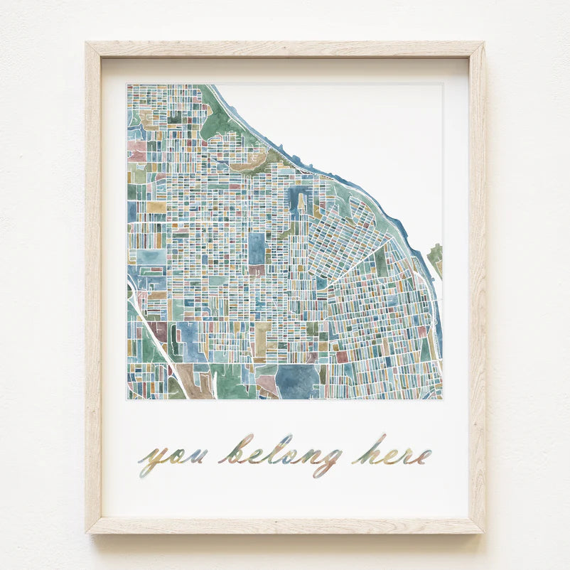Tacoma in Spring - You Belong Here Print 11x14