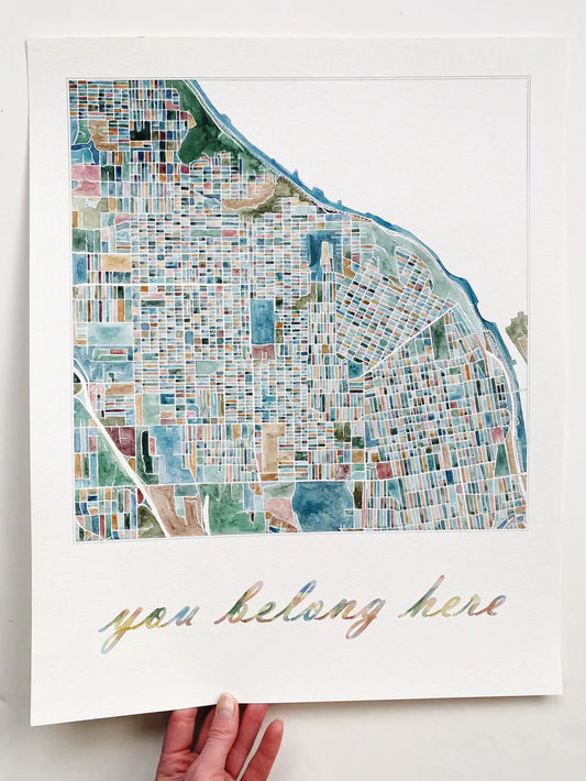 Tacoma in Spring/You Belong Here Orginal 16x20