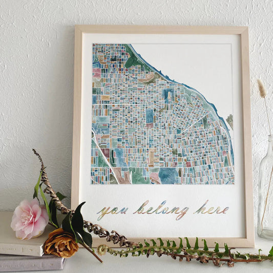 Tacoma in Spring/You Belong Here Orginal 16x20