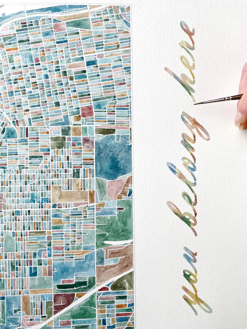 Tacoma in Spring/You Belong Here Orginal 16x20