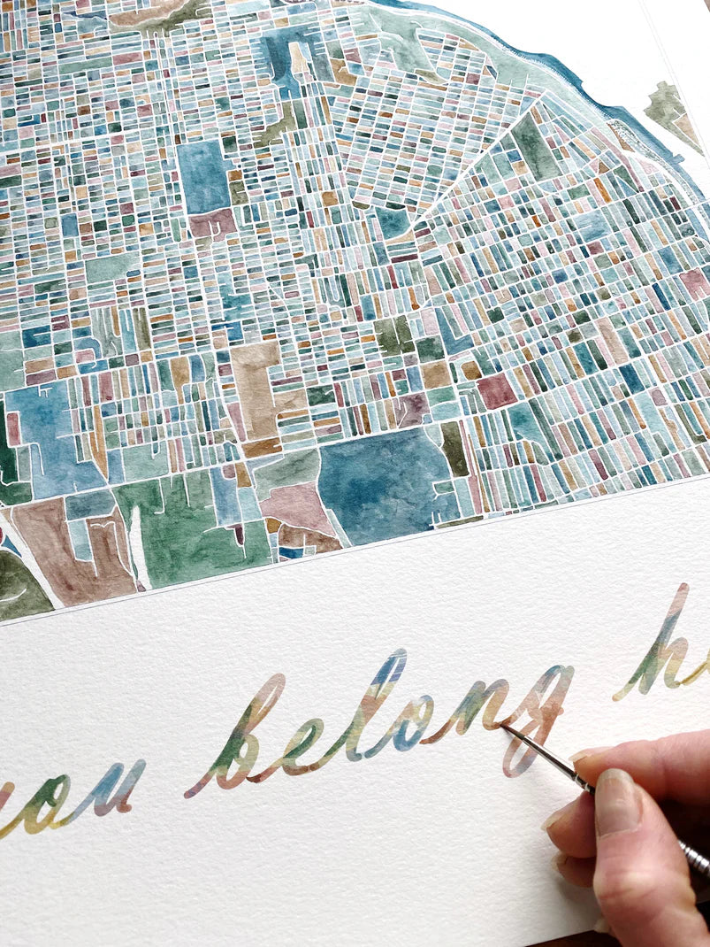 Tacoma in Spring - You Belong Here Print 11x14