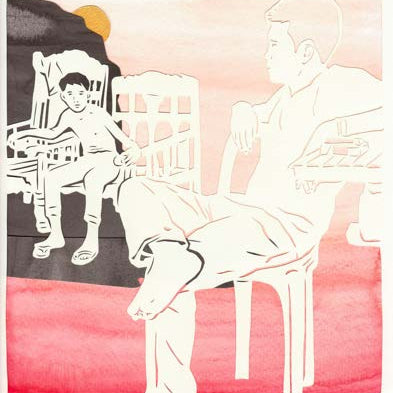 “The Abandoned Boy and the Adventuring Hero” 2018 Framed