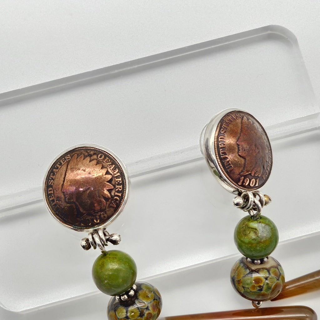 Indian Head Penny Earrings