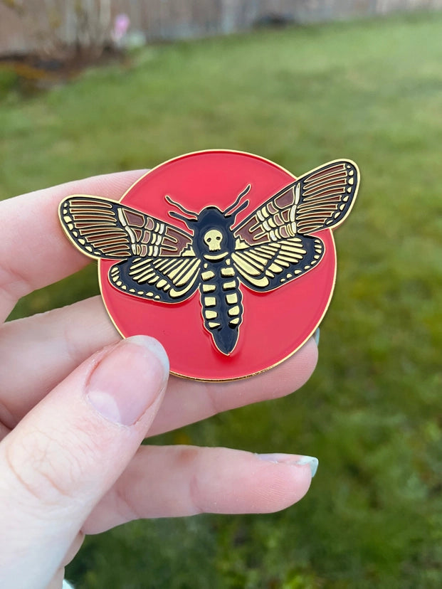 Deaths Head Hawk Moth Enamel Pin