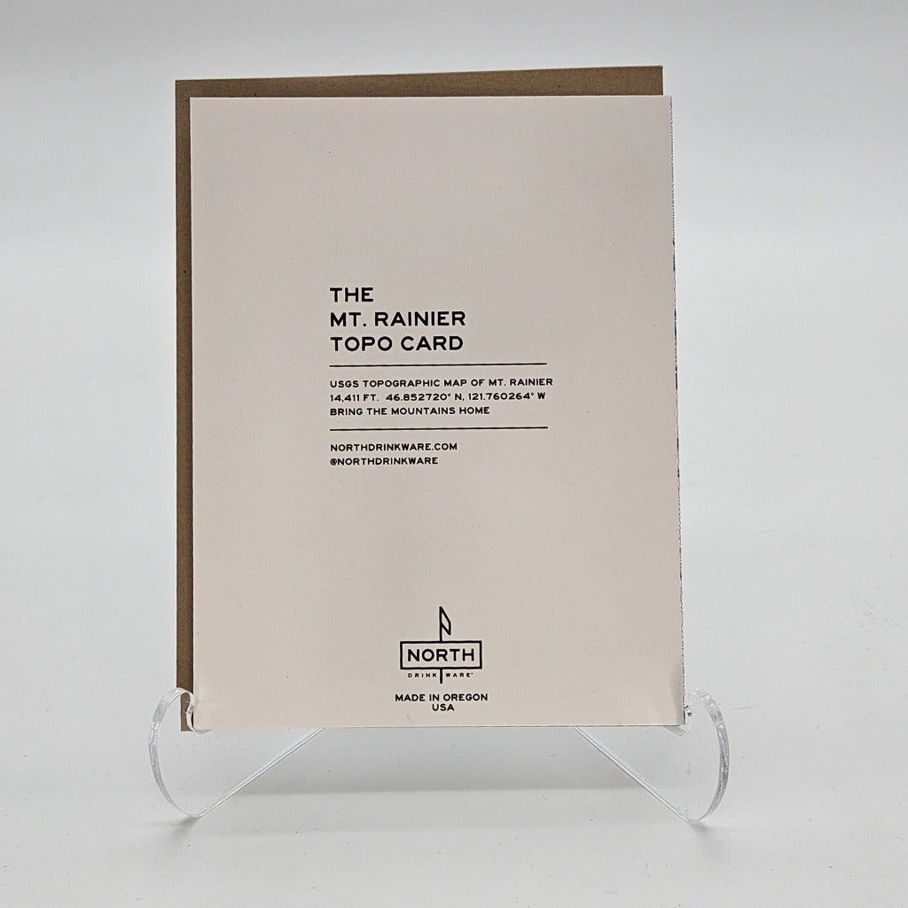 The Mt. Rainier Topo Card