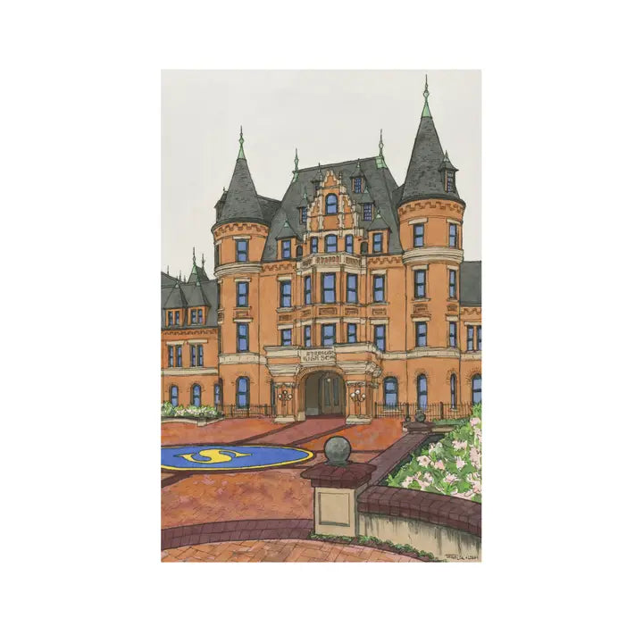 Stadium High School Print 9x12